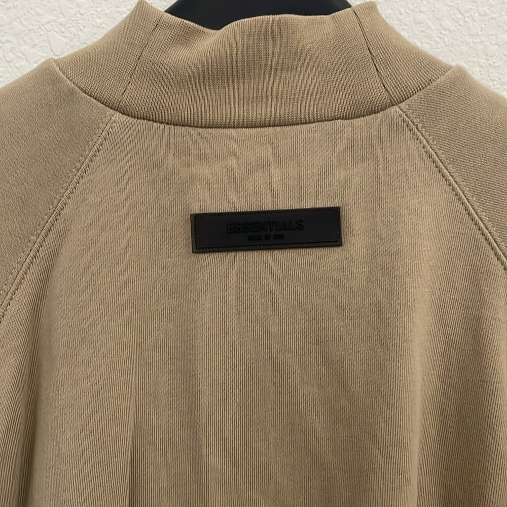 Essentials Crewneck Tunic in Beige - Picture 3 of 3